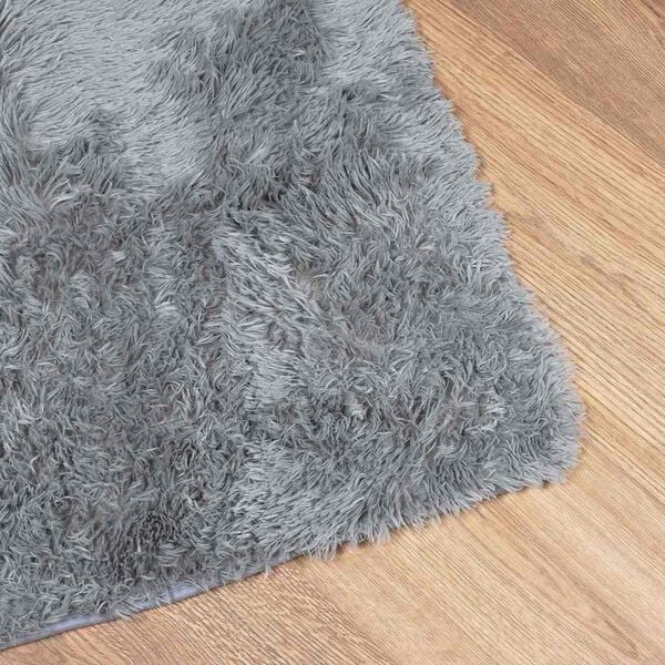 vidaXL Tapis shaggy &agrave; poils longs NAVARRA gris clair 160x230 cm