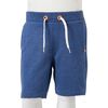 Short pour enfants avec cordon de serrage mélange bleu foncé 128