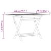 vidaXL Ensemble &agrave; manger de jardin 5 pcs Bois de teck massif