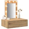 vidaXL Table de Toilette Marron 60 x 40 x 70 cm Bois d'ing&eacute;nierie