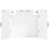 vidaXL Cabinet pour cible HOORN Blanc 52,5 x 10,5 x 53,5 cm