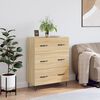 vidaXL Buffet ch&ecirc;ne sonoma 69,5x34x90 cm bois d'ing&eacute;nierie