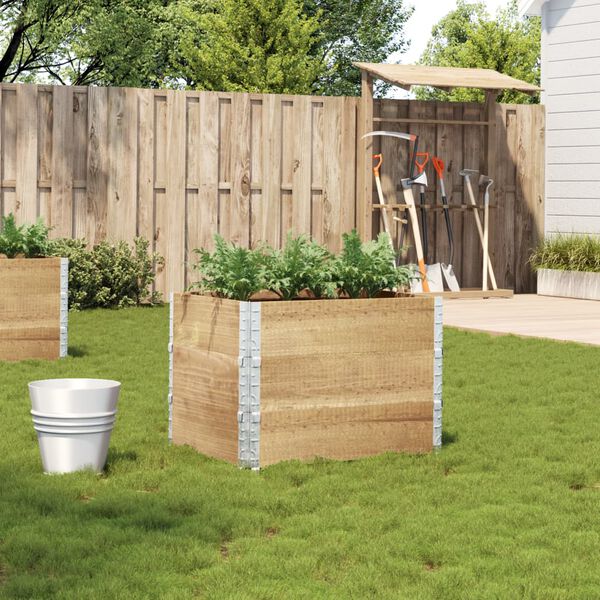vidaXL Jardini&egrave;re 80x60 cm bois de pin massif