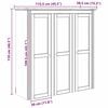 vidaXL Meuble avec Portes en Verre BODO Marron miel