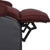 vidaXL Fauteuil de massage Violet Similicuir et tissu