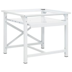 vidaXL | Pi&eacute;destaux pour lave-linge | Blanc Acier
