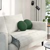 vidaXL Coussins de si&egrave;ge 2 pcs Vert fonc&eacute; &Oslash; 30 cm