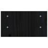 vidaXL Support de moniteur Noir 50x27x15 cm Bois de pin solide