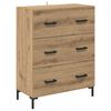 vidaXL Haut Armoire 2 pcs Ch&ecirc;ne artisanal Bois d'ing&eacute;nierie