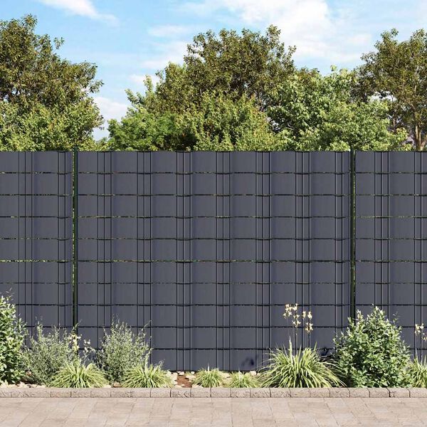 vidaXL &Eacute;cran d'intimit&eacute; de jardin PVC 70 x 0,19 m Gris fonc&eacute;