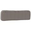 vidaXL Coussin de t&ecirc;te de lit Hvar taupe 180 cm tissu