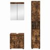 vidaXL Ensemble de mobilier de salle de bain TULUM Ch&ecirc;ne fum&eacute;