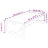 vidaXL Trough d'alimentation pour le b&eacute;tail Argent 108 x 50 x 28 cm