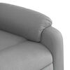 vidaXL Fauteuil inclinable de massage &eacute;lectrique Gris clair Tissu
