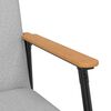 vidaXL fauteuil Gris nuage 59 x 75 x 78 cm tissu