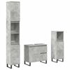 vidaXL Ensemble de meubles de salle de bain 3 pcs gris b&eacute;ton