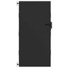 vidaXL Porte de Jardin Noir 105 x 200 cm Acier peint par poudre