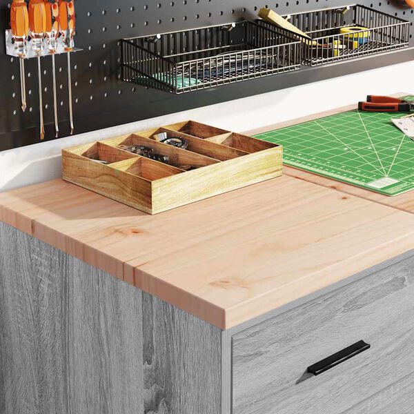 vidaXL Armoires de garage 2 pcs sonoma gris bois d'ing&eacute;nierie