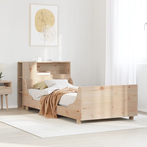 vidaXL Cadre de lit sans matelas 100x200 cm bois massif de pin