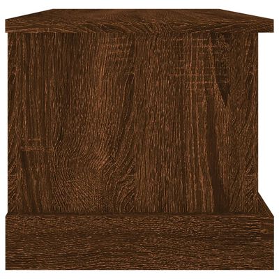 vidaXL Boîte de rangement chêne marron 50x30x28 cm bois d'ingénierie