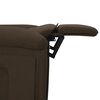 vidaXL Fauteuil inclinable Marron fonc&eacute; Tissu