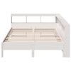 vidaXL Lit biblioth&egrave;que sans matelas blanc 160x200 cm bois pin massif
