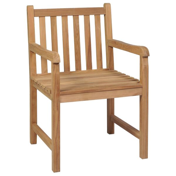 vidaXL Chaises de jardin lot de 2 et coussins bleu clair Bois de teck