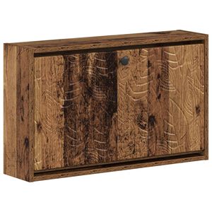 vidaXL Cabinet &agrave; chaussures mural DELFT 71 x 17 x 43 cm Bois ancien