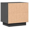 vidaXL Table de chevet Gris 40x30x40 cm Bois de pin solide