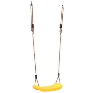 vidaXL Balan&ccedil;oire d'ext&eacute;rieur d'enfants simple et corde r&eacute;glable jaune