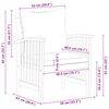 vidaXL Chaises de jardin avec coussins lot de 2 Bois d'acacia massif