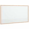 vidaXL Tableau blanc magn&eacute;tique avec cadre en bois de pin massif 100 x 55 cm