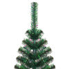 vidaXL Sapin de Noël artificiel pointes iridescentes Vert 210 cm PVC