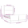 vidaXL Cadre de lit sans matelas vert fonc&eacute; 120x190 cm velours