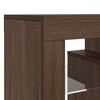 vidaXL Meuble TV avec lumi&egrave;res LED ch&ecirc;ne marron 120x35x40 cm