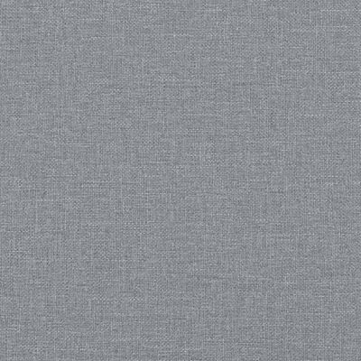 vidaXL Coussin de tête de lit gris clair 80 cm tissu