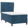 vidaXL Sommier &agrave; lattes de lit avec matelas Bleu fonc&eacute; 90x200 cm