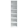 vidaXL Buffet haut blanc 45x41x185 cm bois d'ing&eacute;nierie