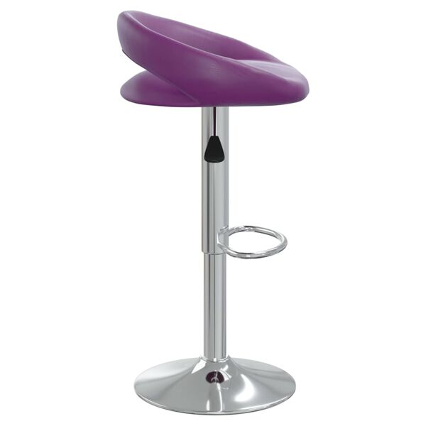 vidaXL Tabouret de bar Violet Similicuir