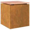 vidaXL Banc de jardin Rouill&eacute; 40 x 40 x 43 cm