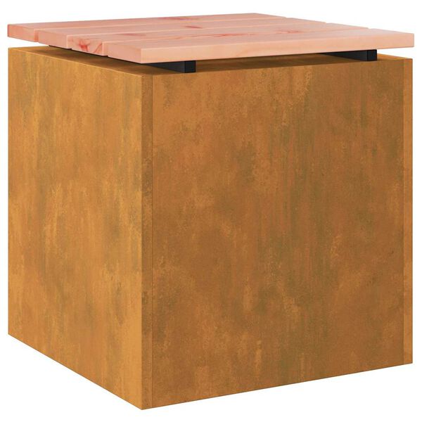 vidaXL Banc de jardin Rouill&eacute; 40 x 40 x 43 cm