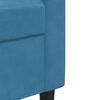 vidaXL Canap&eacute; &agrave; 2 places Bleu 140 cm Velours