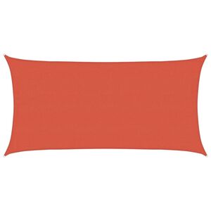 vidaXL Voile d'ombrage 160 g/m&sup2; Terre cuite 4x7 m PEHD