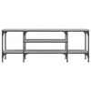 vidaXL Meuble TV sonoma gris 121x35x45 cm bois d'ingénierie et fer