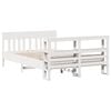 vidaXL Cadre de lit sans matelas blanc 160x200 cm bois de pin massif