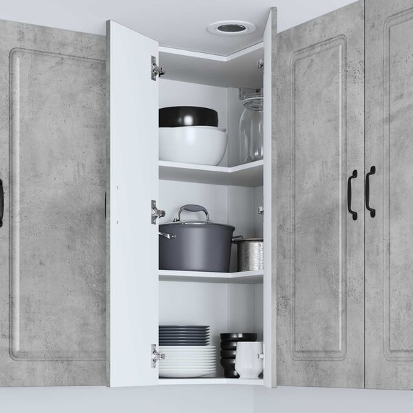 vidaXL Armoire de cuisine Kalmar Gris b&eacute;ton 57 x 57 x 100 cm