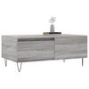 vidaXL Table basse Sonoma gris 90x50x36,5 cm Bois d'ing&eacute;nierie