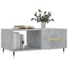 vidaXL Table basse gris b&eacute;ton 90x50x40 cm bois d'ing&eacute;nierie