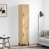 vidaXL Buffet haut Ch&ecirc;ne sonoma 34,5x34x180 cm Bois d'ing&eacute;nierie