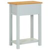 vidaXL Table d'appoint 50x32x75 cm Bois de ch&ecirc;ne massif